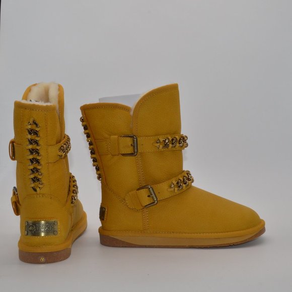 Australia Luxe Sheepskin Leather Boot (Mustard) - Picture 4 of 4